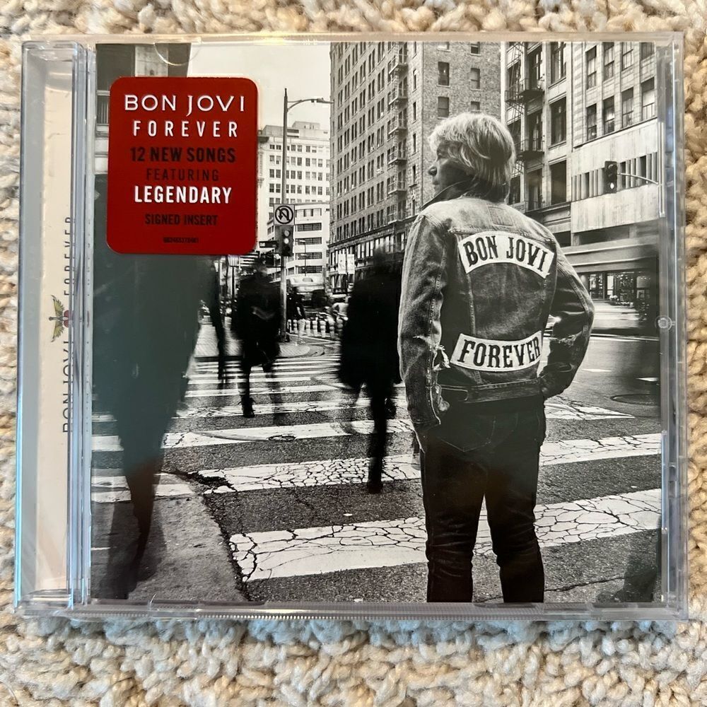 Bon Jovi Forever Signed CD Album (2024) Brand New & Sealed SIGNED INSERT